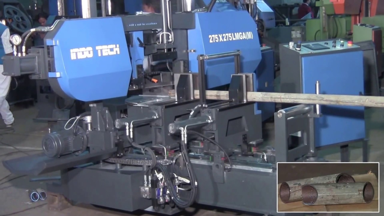 275x275 mm Dual Miter Bandsaw | Indotech Heavy-Duty Machine for Precision Degree Cutting