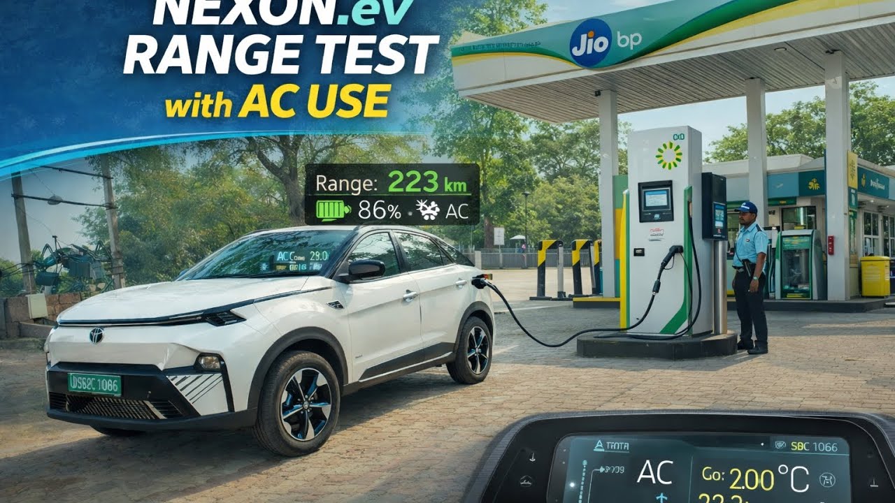 NEXON.EV 45KW RANGE TESTING WITH AC USE ..FINAL RESULT WILL shock you