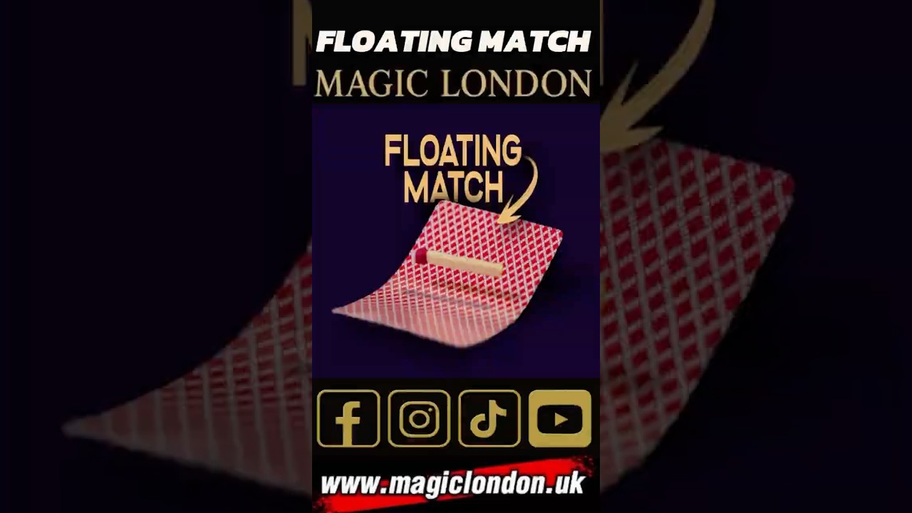 Floating Match Stick Card Trick By Magic London 