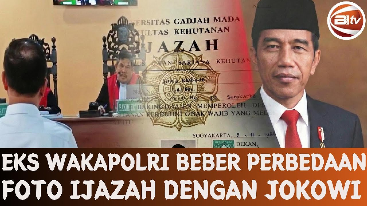 [FULL] Eks Wakapolri Oegroseno Terang-terangan Ungkap Perbedaan Foto Di Ijazah dengan Jokowi