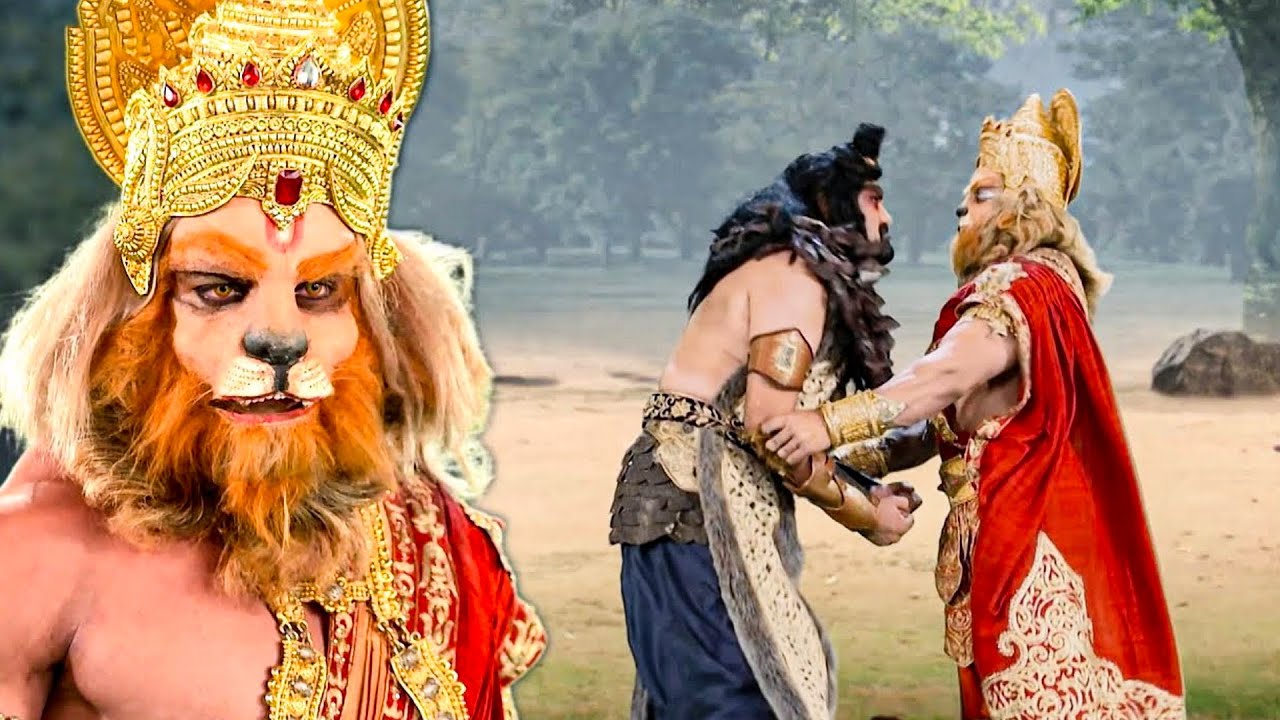 महाबली हनुमान ने नरसिंह रूप में अपनी माता अंजना के अपमान का बदला लिया |