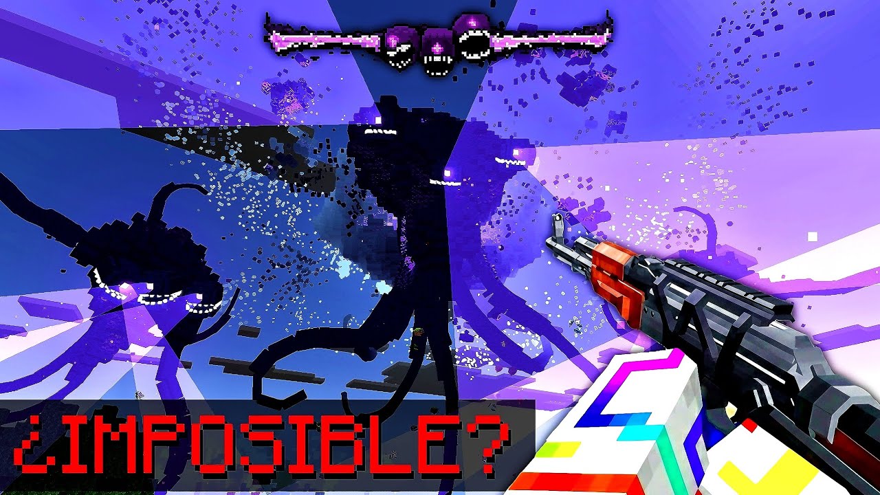 ARMAS MODERNAS VS WITHER STORM en Minecraft Survival ¿Es Posible Ganar?