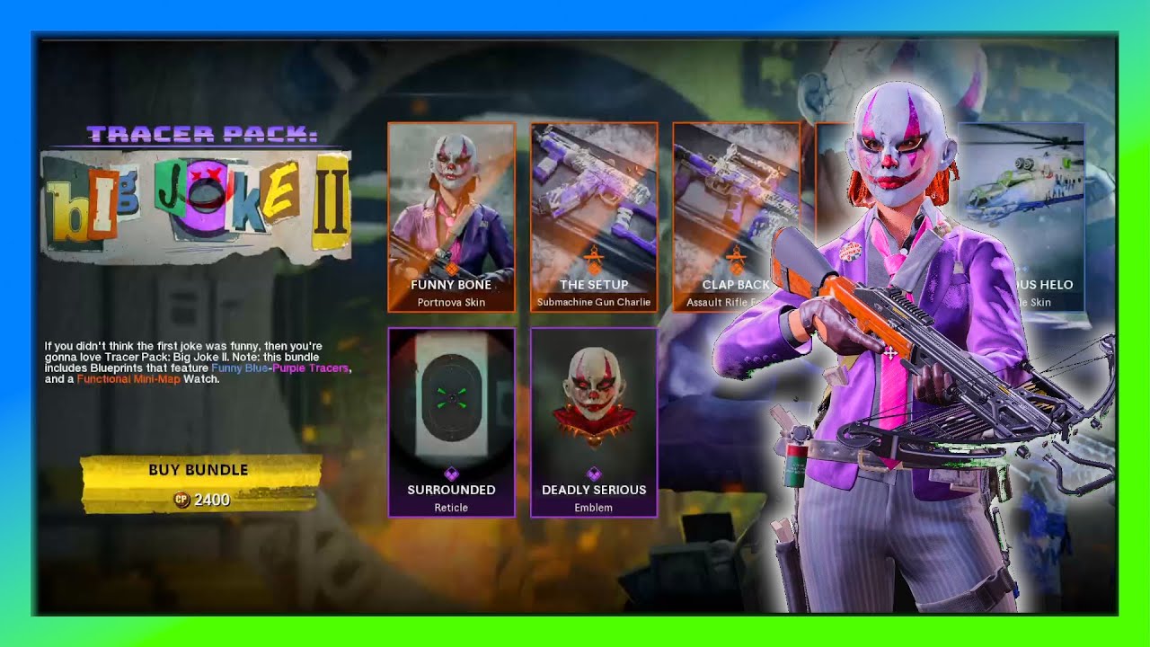 Big Joke 2 Bundle Walkthrough | New Funny Bone Clown Skin for PORTNOVA Cold war