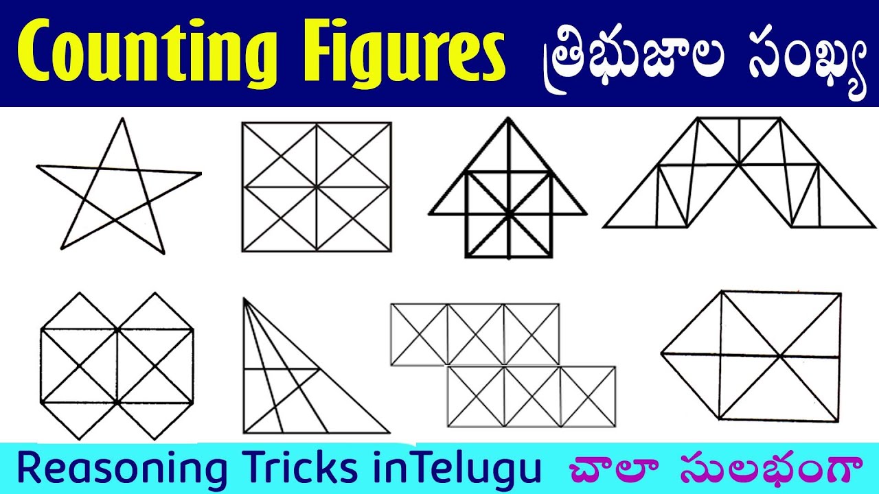 Counting figures  I Counting Triangles Part-2 I Best Reasoning Tricks in telugu I Ramesh Sir