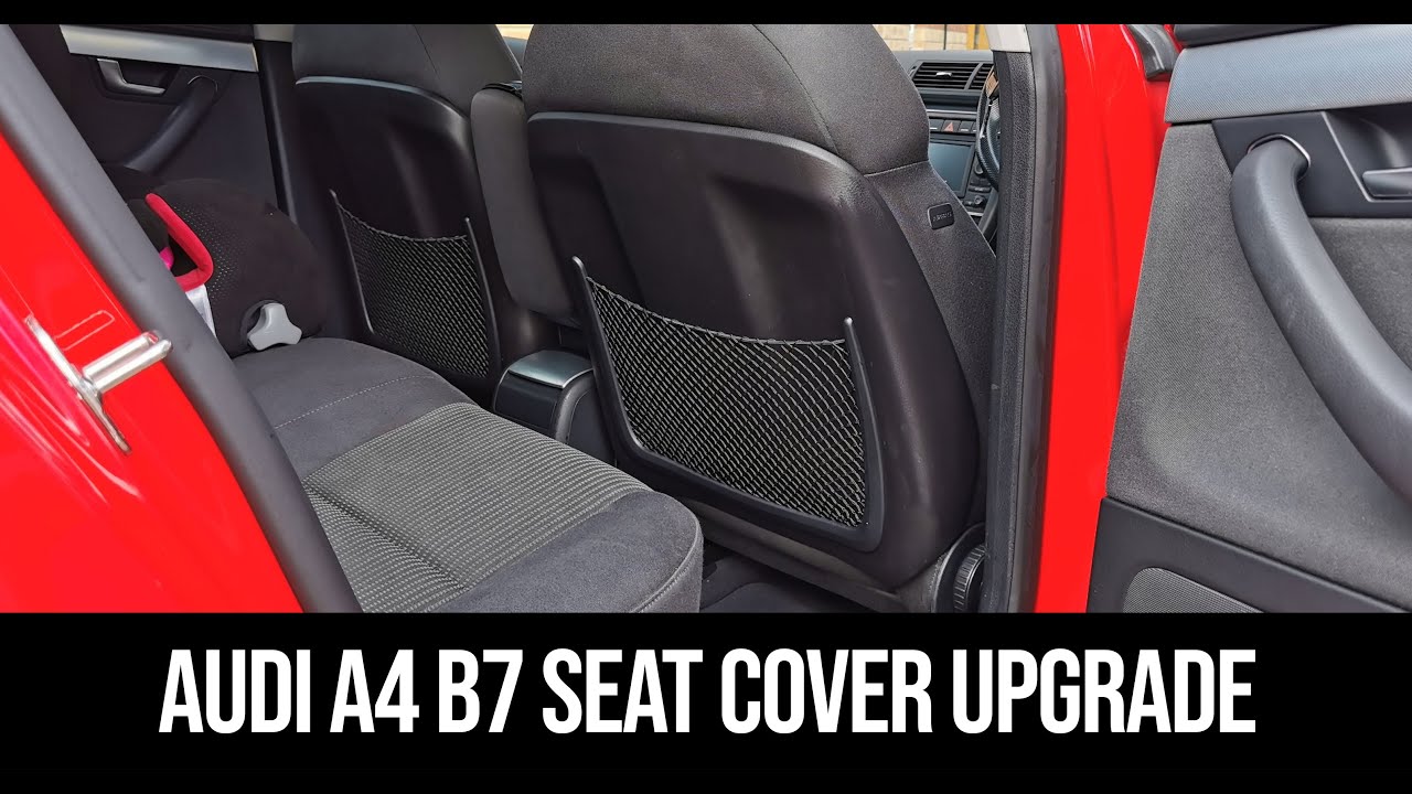 Audi A4 B6 B7 Front Seat Panel/Cover Upgrade | How To Retrofit panels with luggage nets