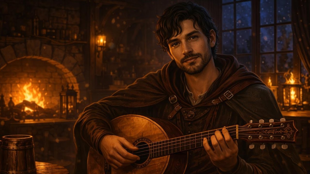 Taverna Noturna 🌙 Forró Medieval Calmo | Descanso do Herói | Música para RPG