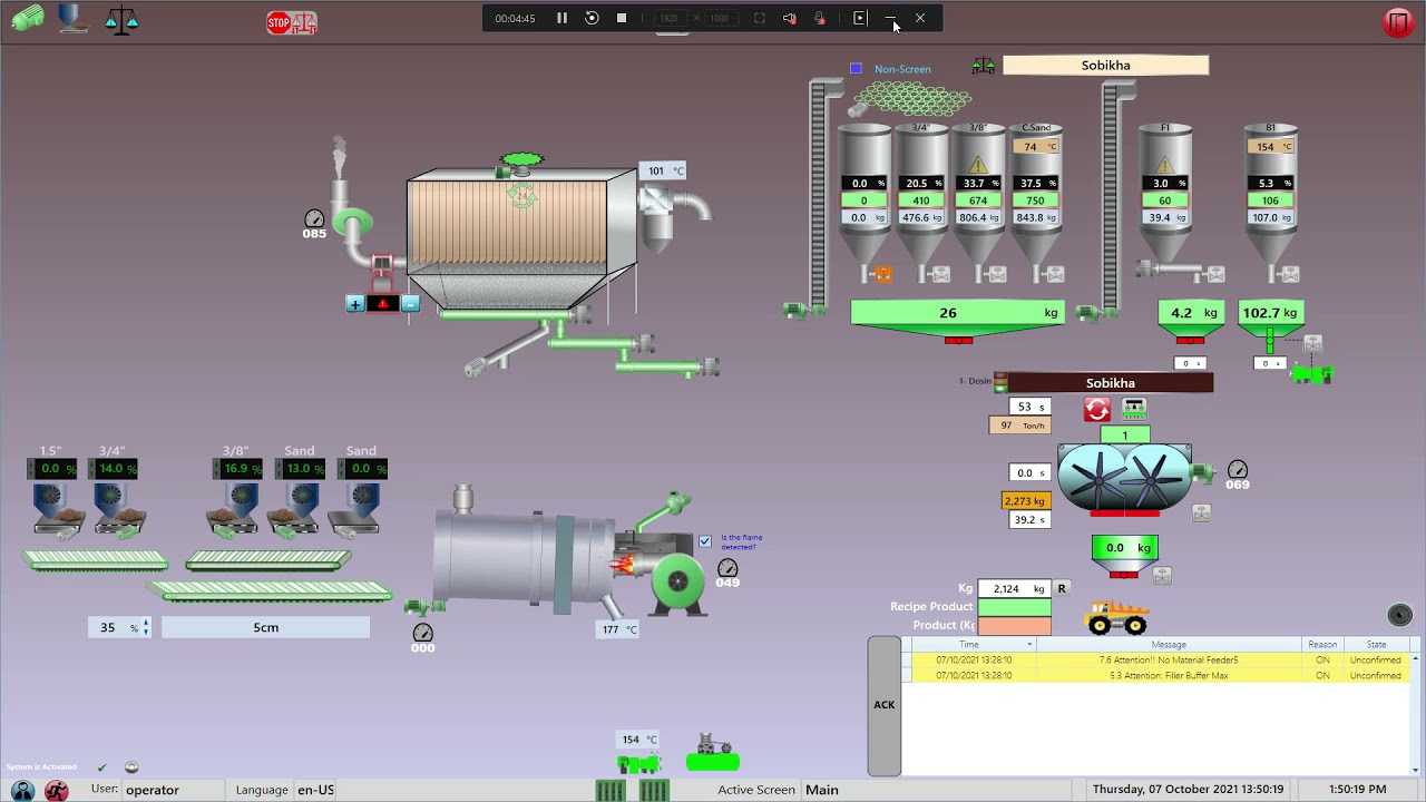 SCADA for Asphalt Plant