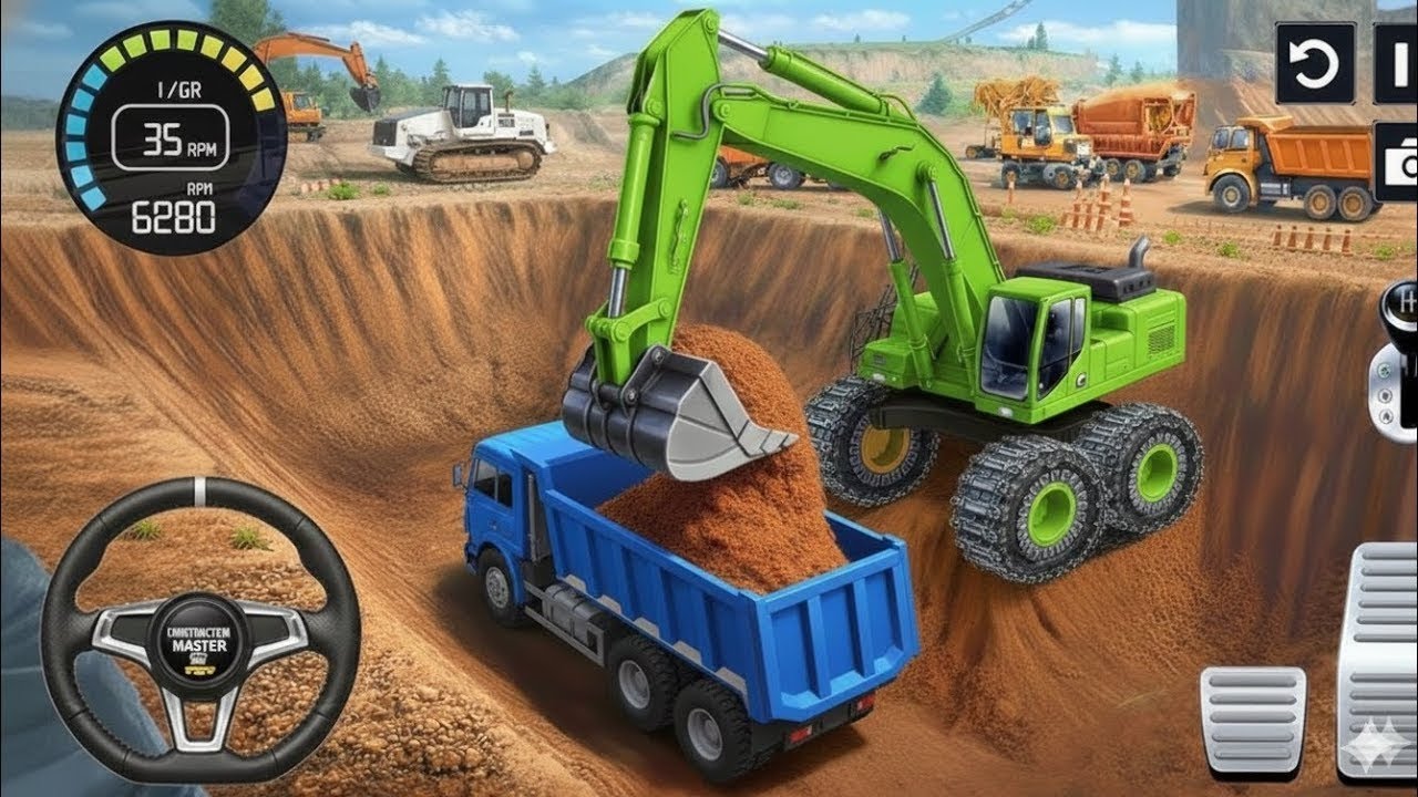 JCB Excavator City Construction Simulator 3D Game 2026 