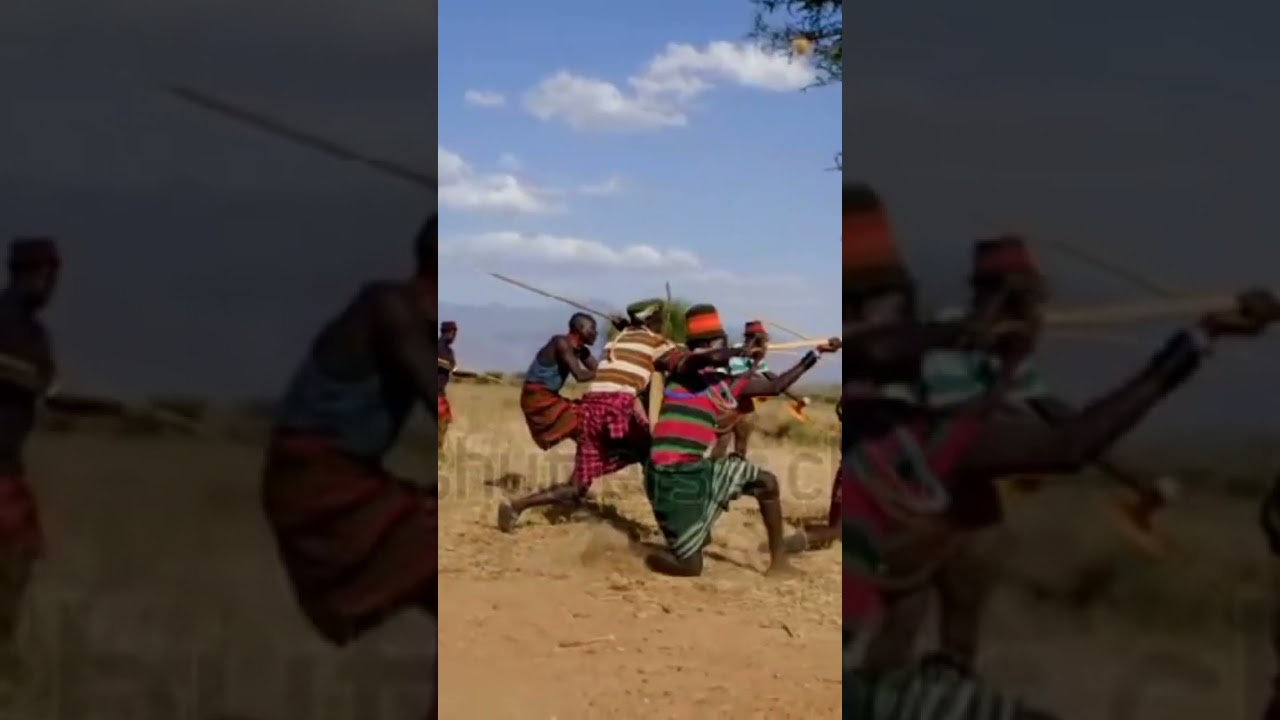 Maasai Tribe Lion hunting #maasai #tribe #hunting #hunt #shorts #africa