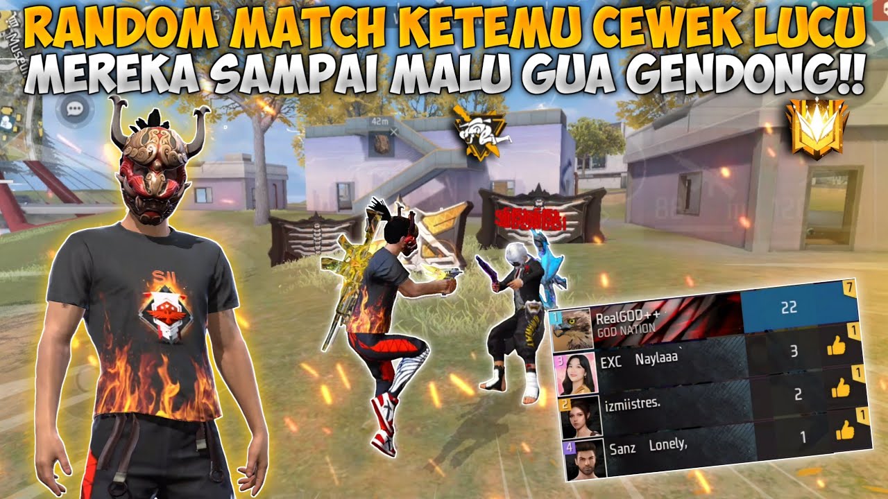 RANDOM MATCH KETEMU 2 CEWEK LUCU!! MEREKA SAMPAI MALU-MALU GUA GENDONG!!