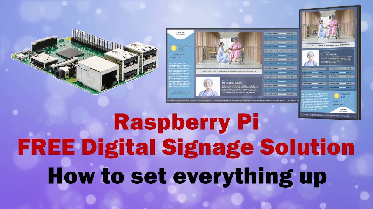 Как настроить БЕСПЛАТНУЮ цифровую вывеску на Raspberry Pi