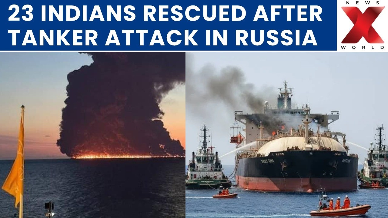 Russia Black Sea Tanker Attack: All 23 Indian Crew Members Rescued | NewsX World