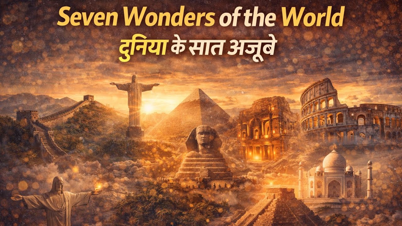Seven Wonders of the World 🤔😱 दुनिया के सात अजूबे 🧐👍🏻🙏🏻