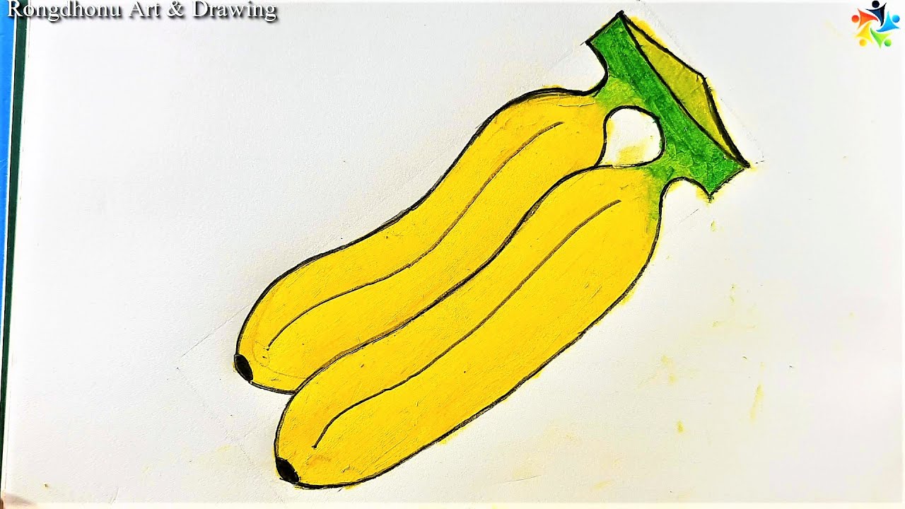 How to draw Banana🍌🍌Easy Drawing Tutorial