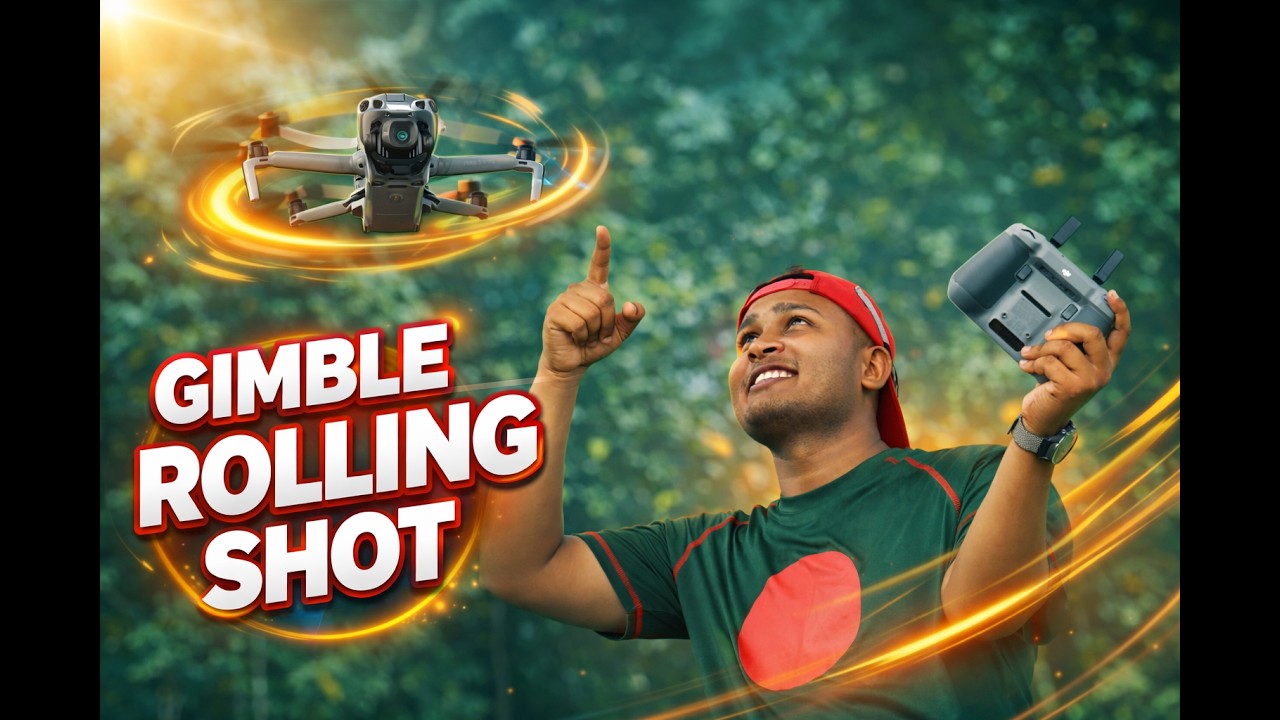 DJI Mini 5 Pro Gimbal Rolling Shot Tutorial Step-by-Step Guide | DroneMaster