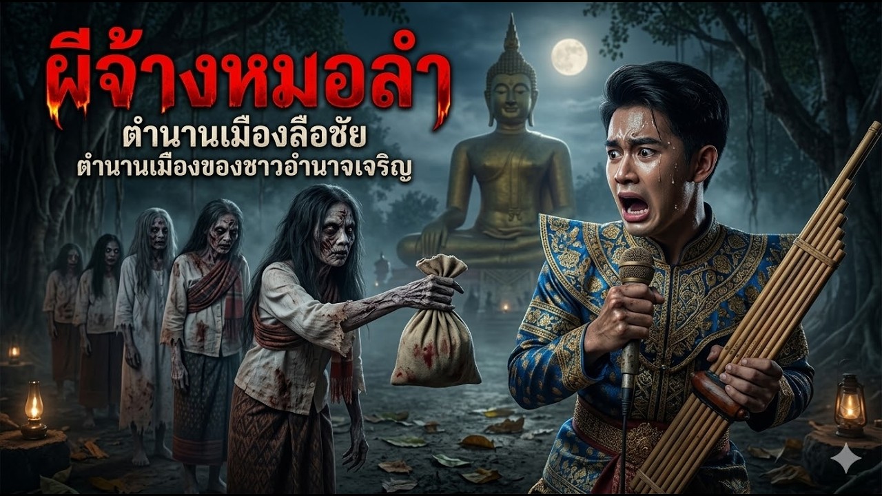 ตำนานเมืองลือชัย  ผีจ้างหมอลำ ตำนานเมืองของชาวอำนาจเจริญ