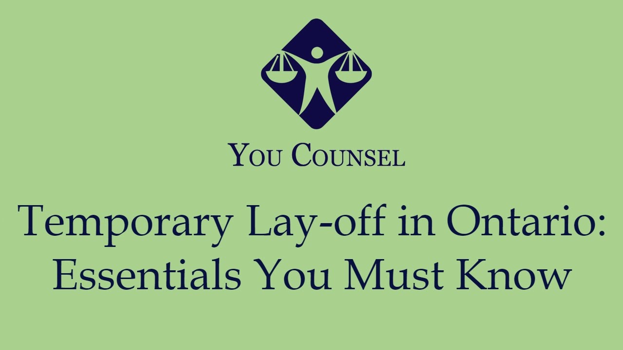 Temporary Lay-off in Ontario: Essentials You Must Know