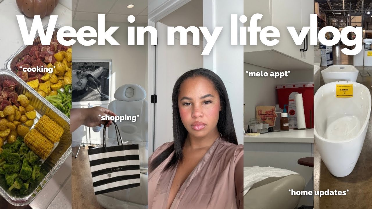 weekly vlog ! Melos appt + Sephora fall favs + grwm + bathroom updates + cooking + more
