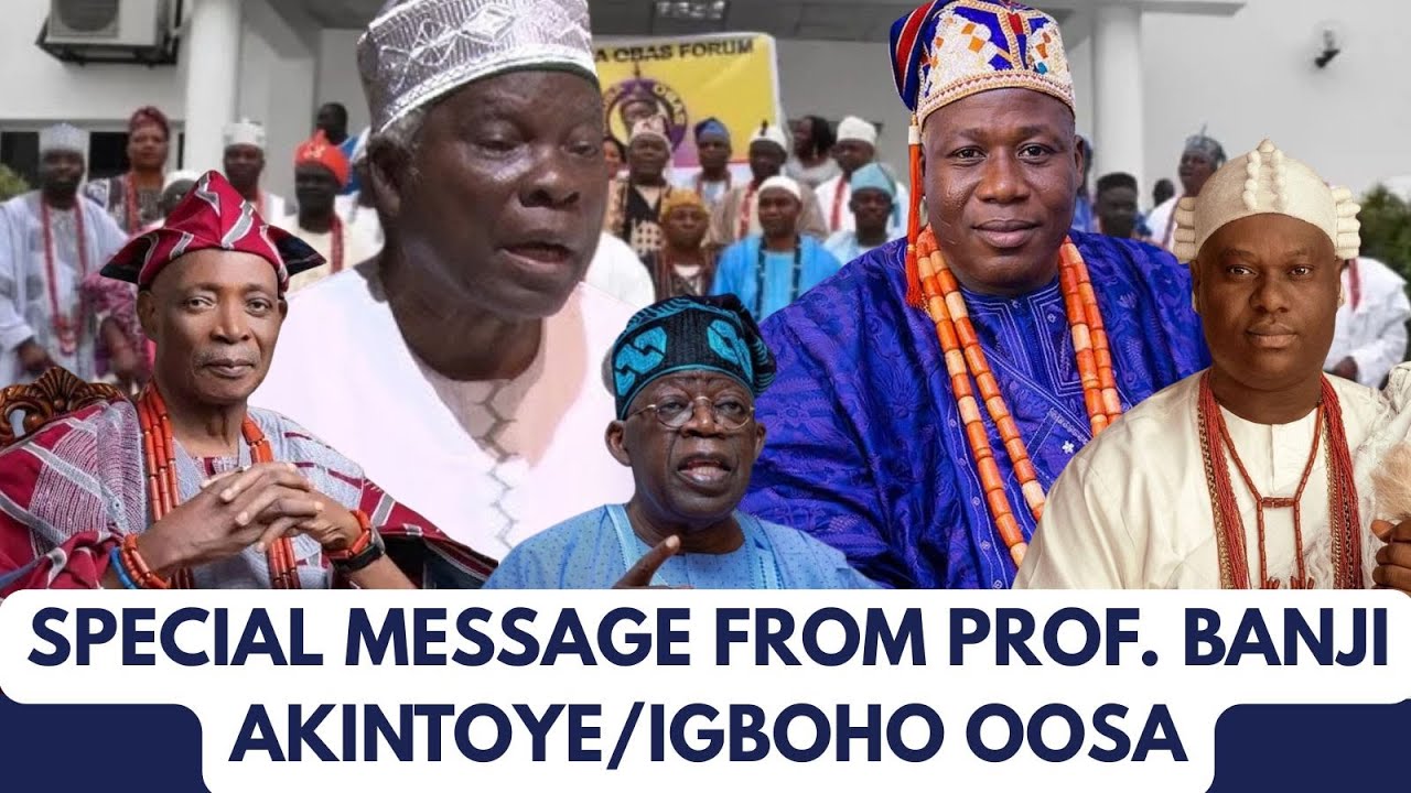 IGBOHO FREEDOM: PROF. BANJI AKINTOYE'S SPECIAL MESSAGE TO ALL YORUBAS/IGBOHO OOSHA