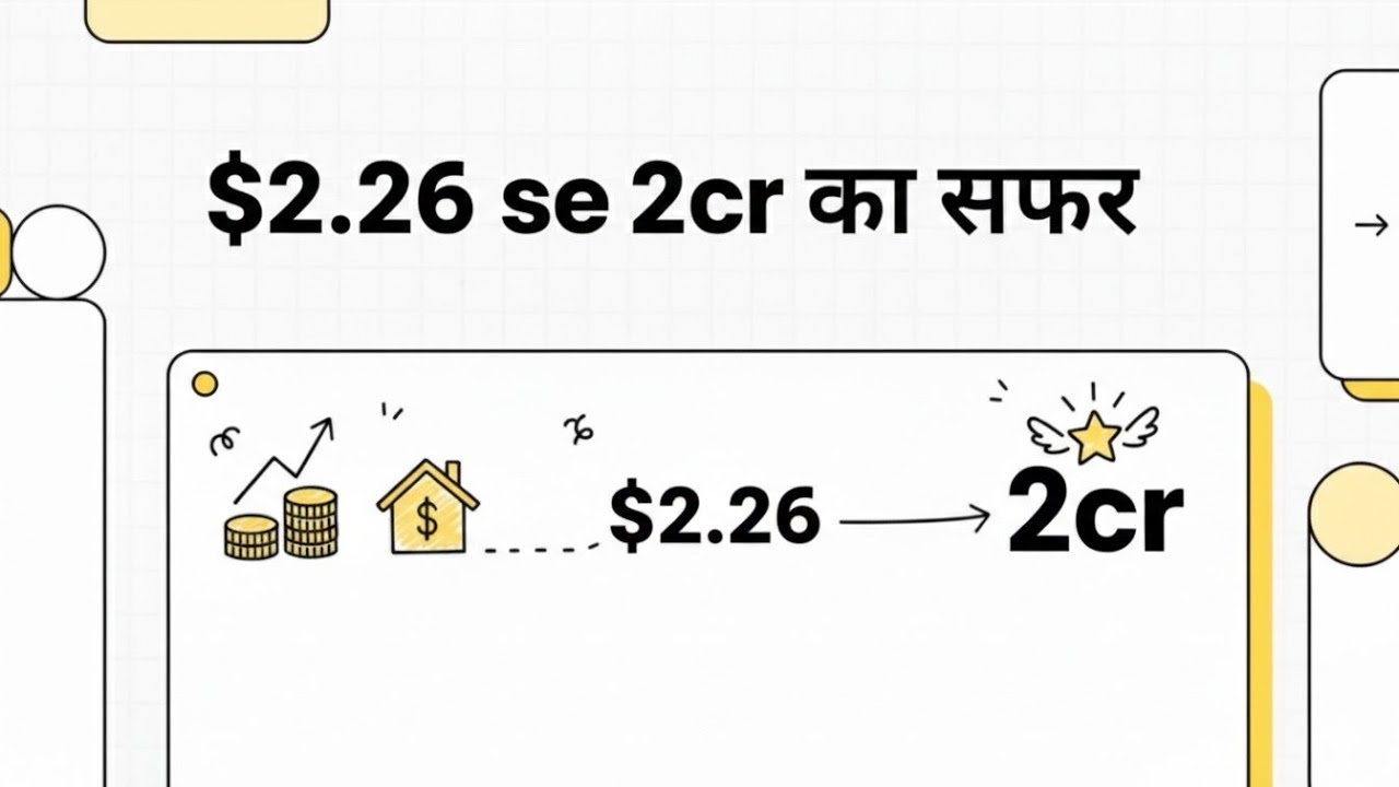 How I Turned $2.26 into 2 Crore (Step-by-Step) #financialfreedom 
