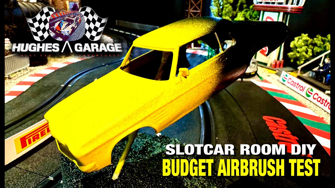 Slot Car Room DIY plus Budget Air Brush Test - Episode 90