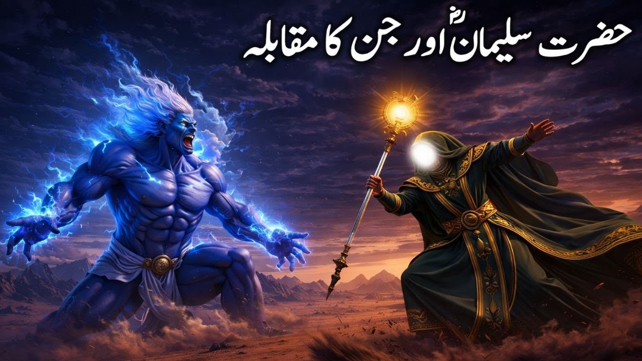 ``Hazrat saliman or janat ka heert angies maqablah | jan kise taaba huvay? makmal waqa