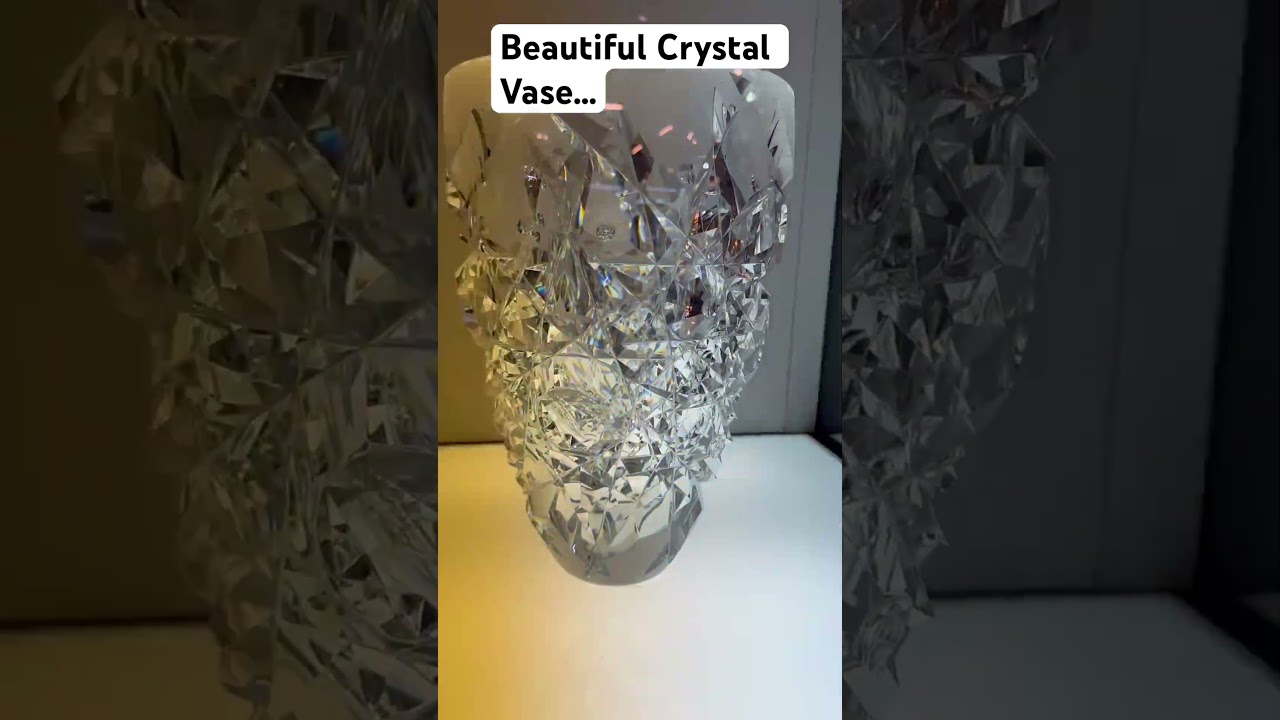 Beautiful Crystal Vase  located at Glass Museum Japan..