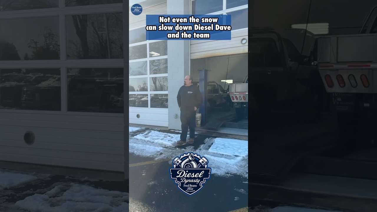 Not even the snow slows down Diesel Dave and the rest of the team!