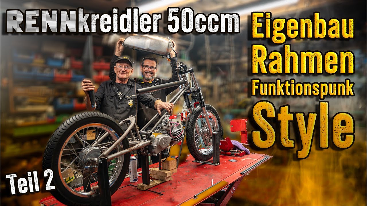 Kreidler - Rennmaschine im Eigenbau: Der Rahmen nimmt Form an! | Andis Funktionspunkt