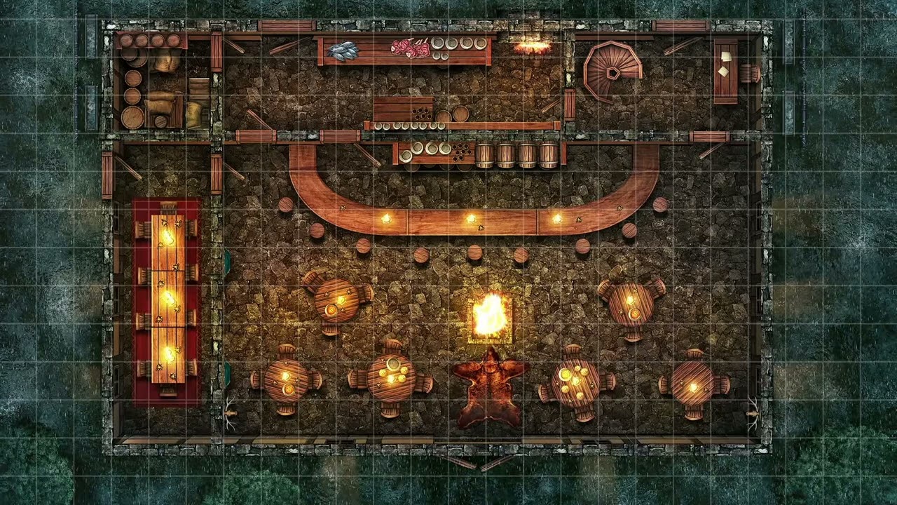 Animated Map: Tavern (square grid)