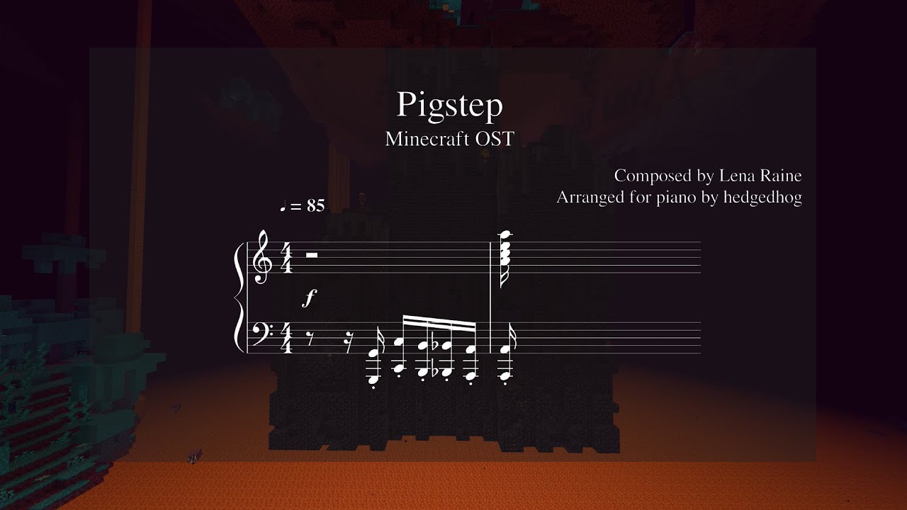 "Pigstep" - From Minecraft OST | Piano Sheet Music