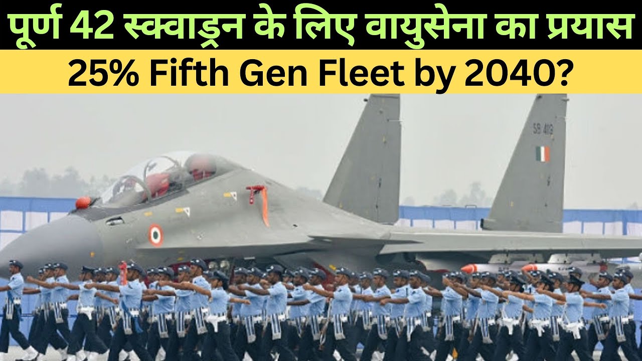 25% Fifth Gen Fleet by 2040 Amid Push for Full 42 Squadrons | Indian Air Force | Dynamic Defence