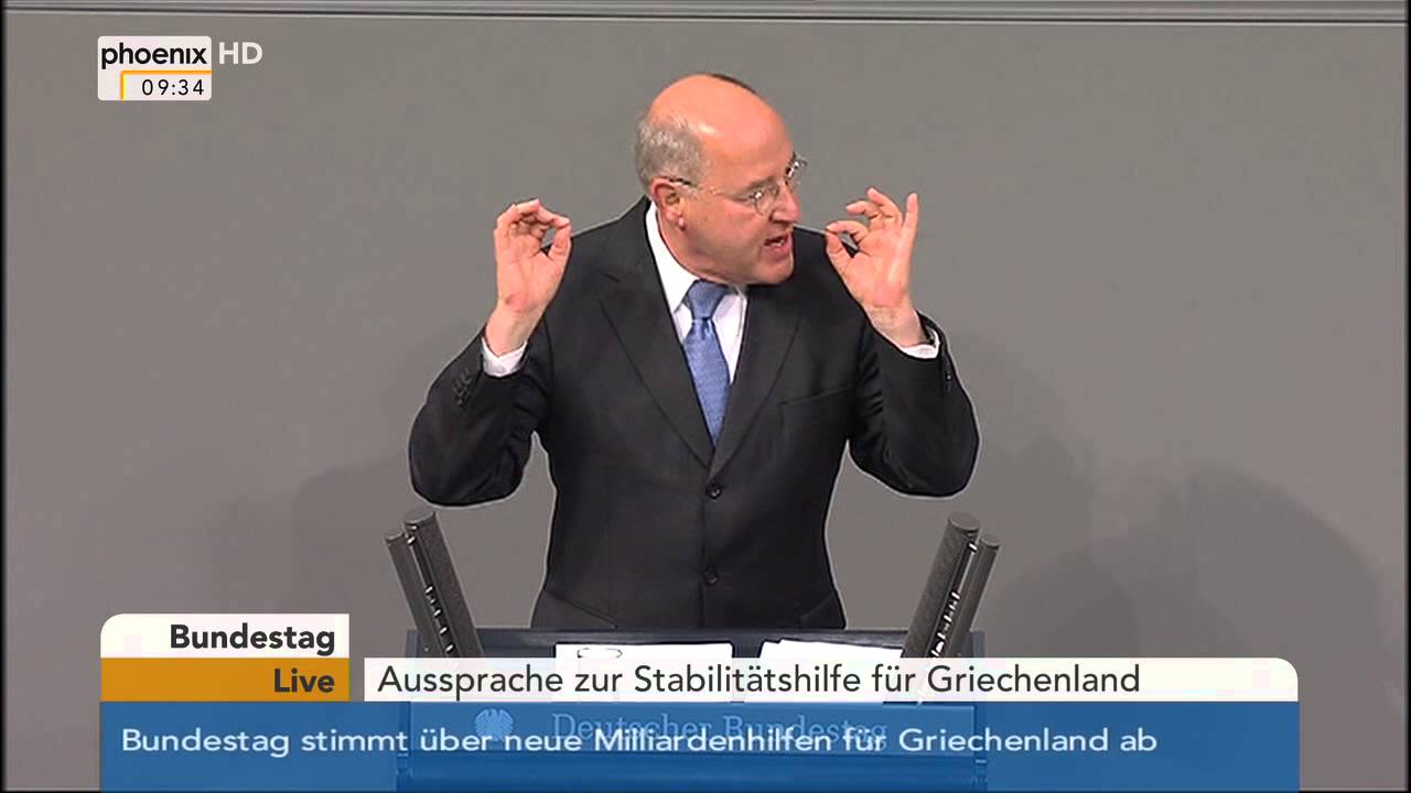 Bundestag: Gregor Gysi zum dritten Hilfspaket für Griechenland am 19.08.2015