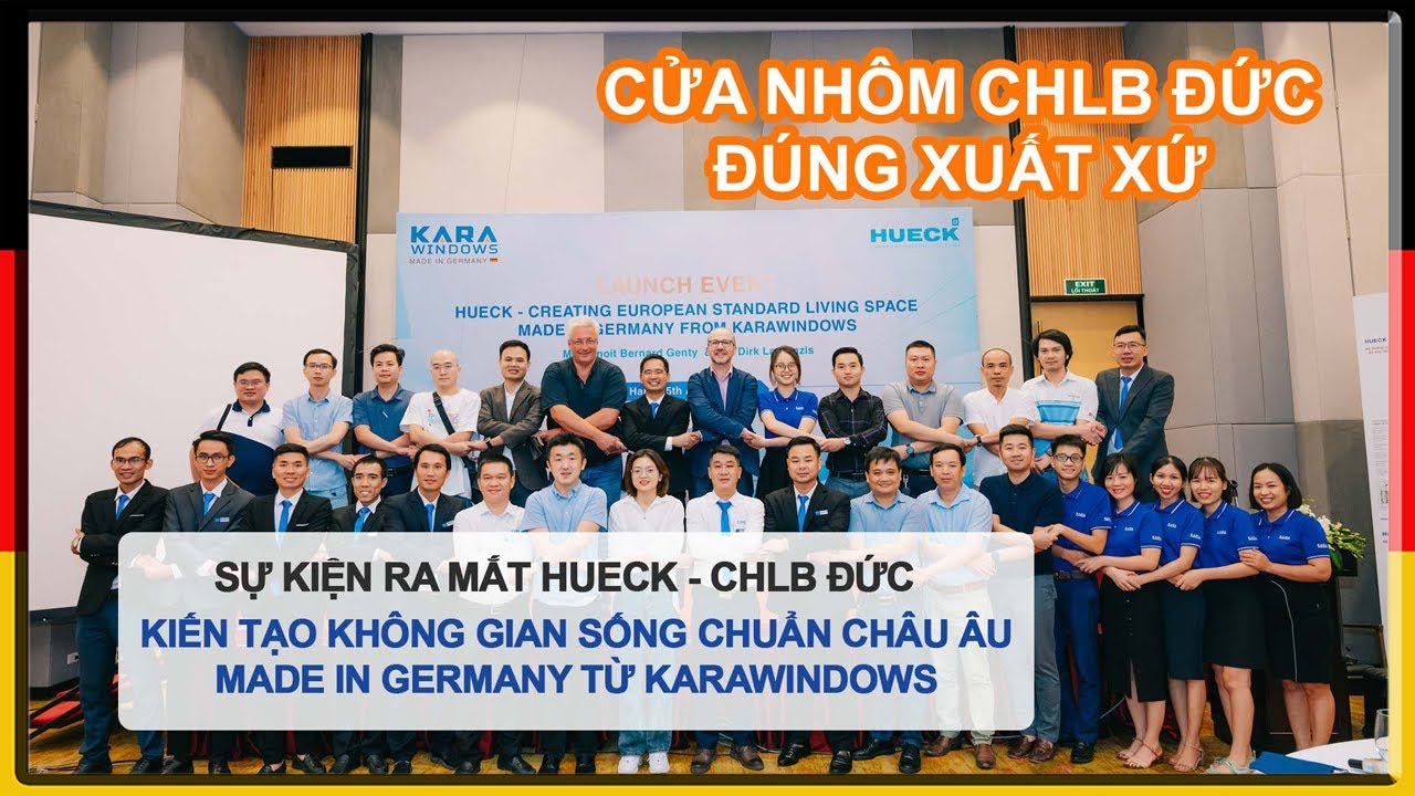 Sự kiện ra mắt Hueck - cửa nhôm nhập khẩu Đức - Karawindows