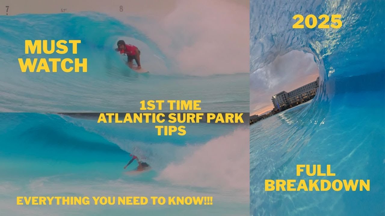 BEST ATLANTIC PARK SURF TIPS! - FIRST TIME VIRGINIA BEACH - WAVE GARDEN -  PART 1 (Beginner & Pro)