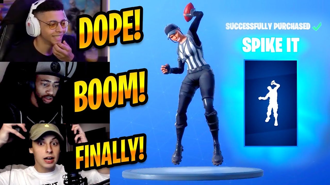 STREAMERS REACT TO *NEW* SPIKE IT EMOTE - Fortnite Best Moments & Fortnite Funny Moments #221