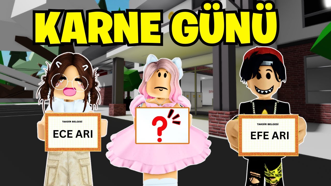 ARIGİLLER KARNE HEYACANI😊AYŞEM ECE ARI💥ARIGİLLER🐝ROBLOX BROOKHAVEN🏡RP