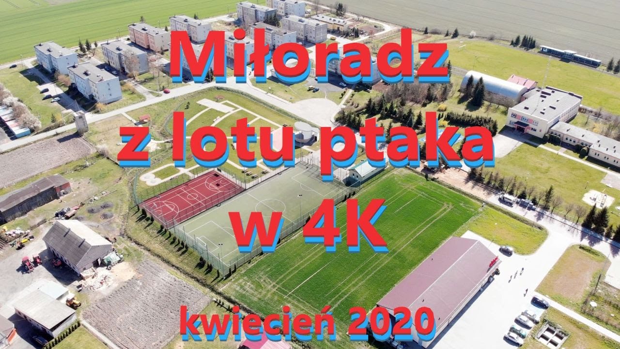 Miłoradz z lotu ptaka w 4K  - 8 kwietnia 2020 - cz.1