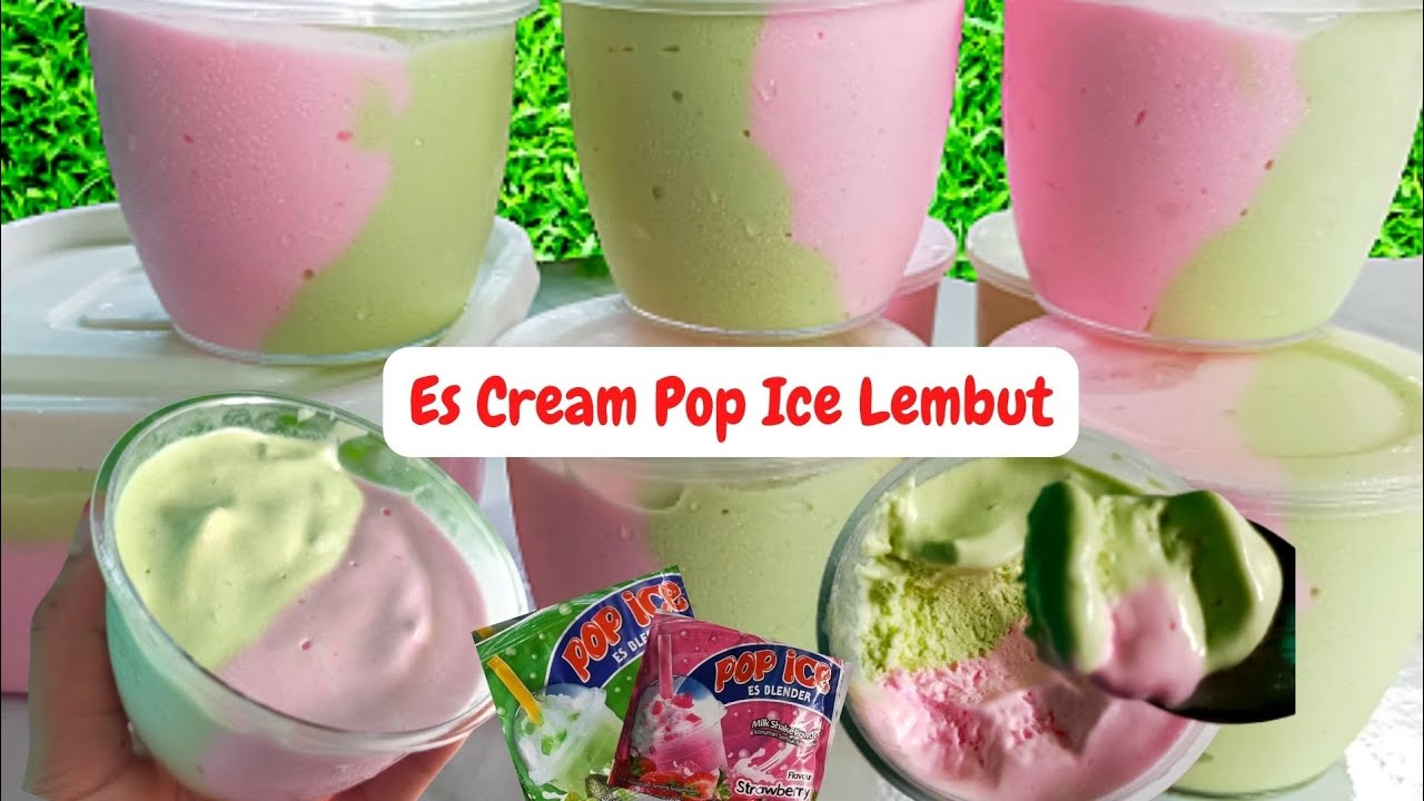 CARA BUAT ICE CREAM POP ICE LEMBUT HOMEMADE|| IDE BISNIS DAN CEMILAN DIRUMAH