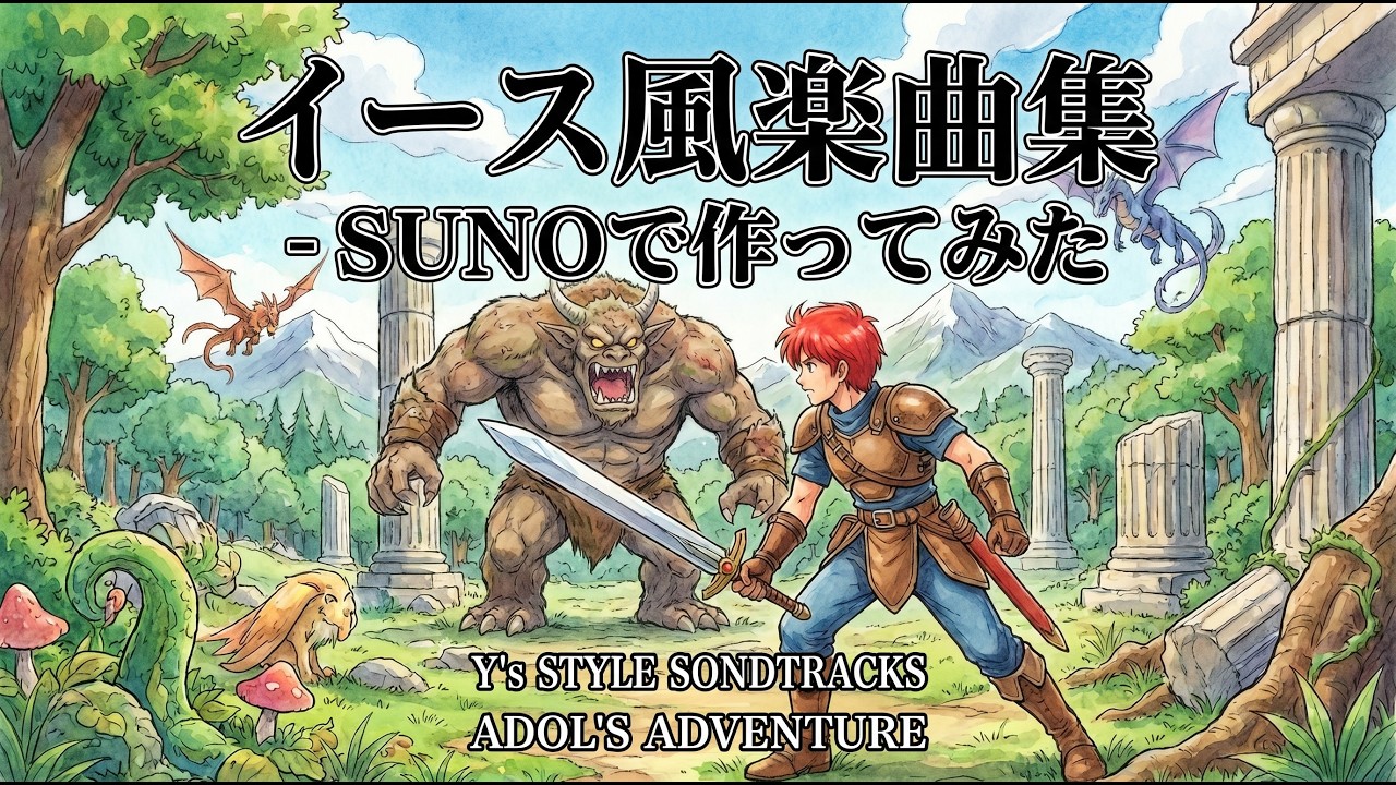 Y'sっぽい曲詰め合わせ【instrumental】（エレキギター、BGM、SUNO）