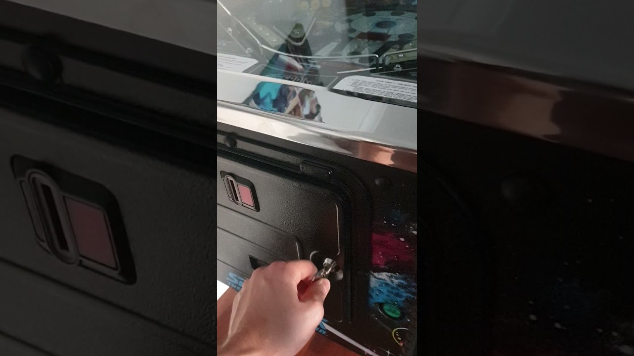 how to open a pinball machine backbox