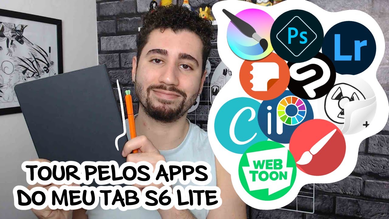 TOUR PELO TAB S6 LITE | PHOTOSHOP, CANVA, LIGHTROOM, WEBTOON, CLIP STUDIO, SAMSUNG NOTE