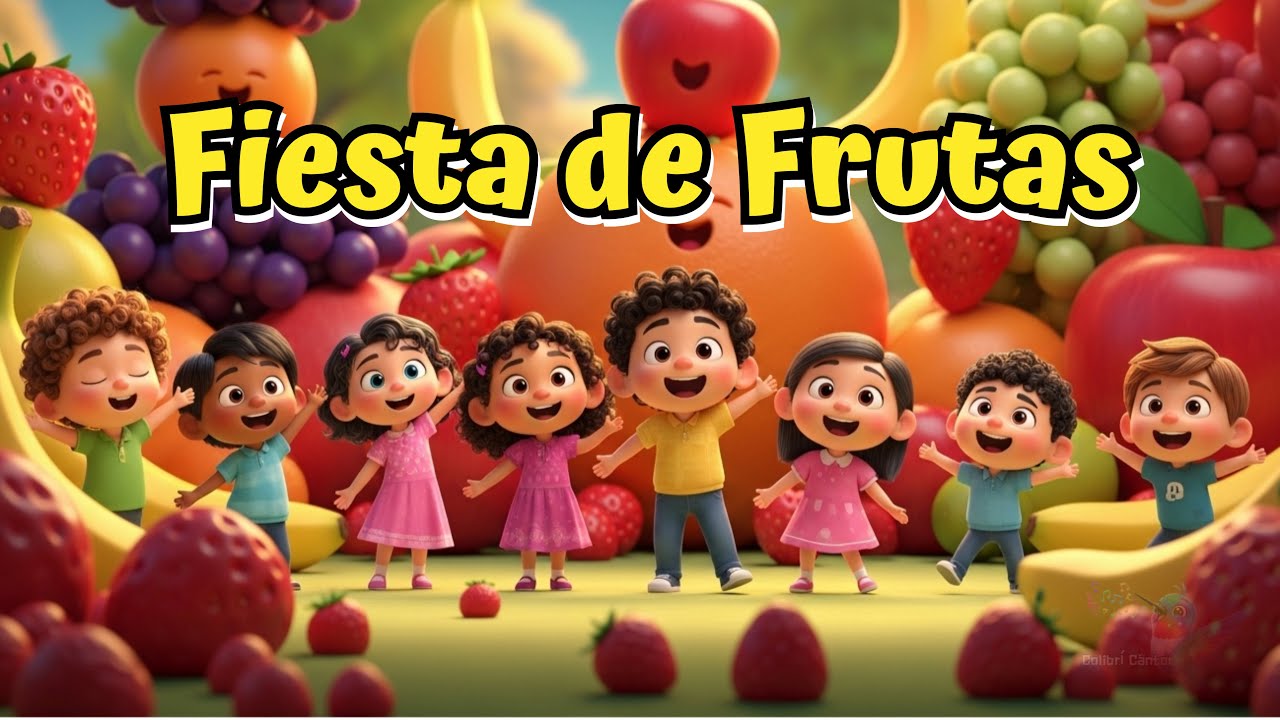 Fiesta de Frutas 🍓🍉| Bilingual English & Spanish | Learn Fruit Names While Dancing