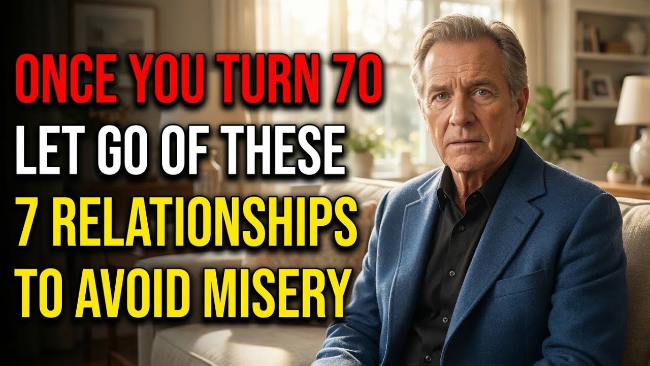 Once you turn 70, let go of these 7 relationships to avoid misery. 7 Relationships Seniors Must End!