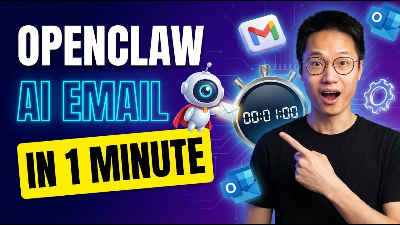 Setup OpenClaw AI Email Assistant in 1 Minute (End-to-End Guide)