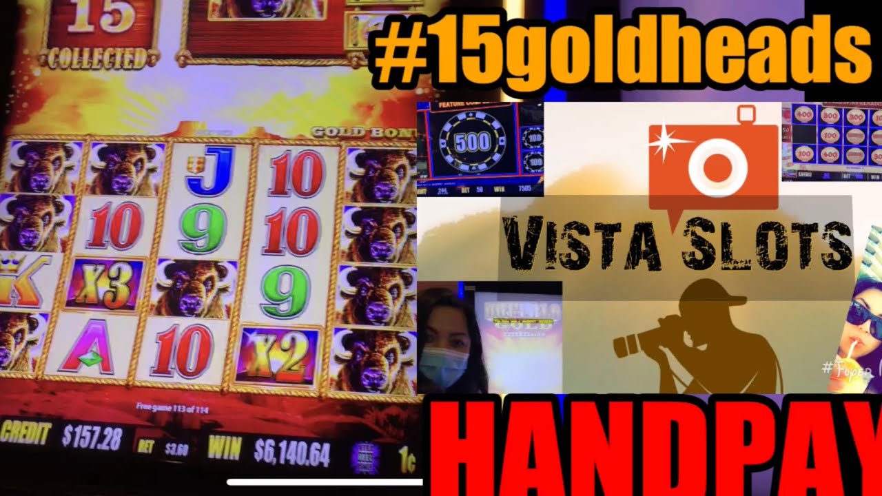INSANE 💰JACKPOT HANDPAY💰on Buffalo Gold | 15 Gold Heads!! | 114 free games