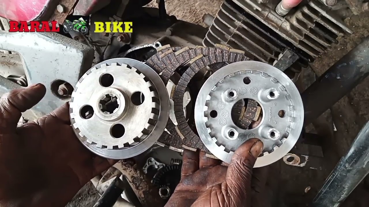 victor glx clutch plate change , glx 125 clutch plate fitting ,    baral bike