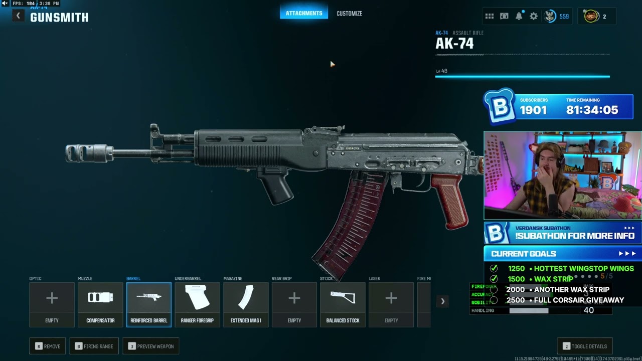 bbreadman's AK-74 loadout for Warzone Verdansk