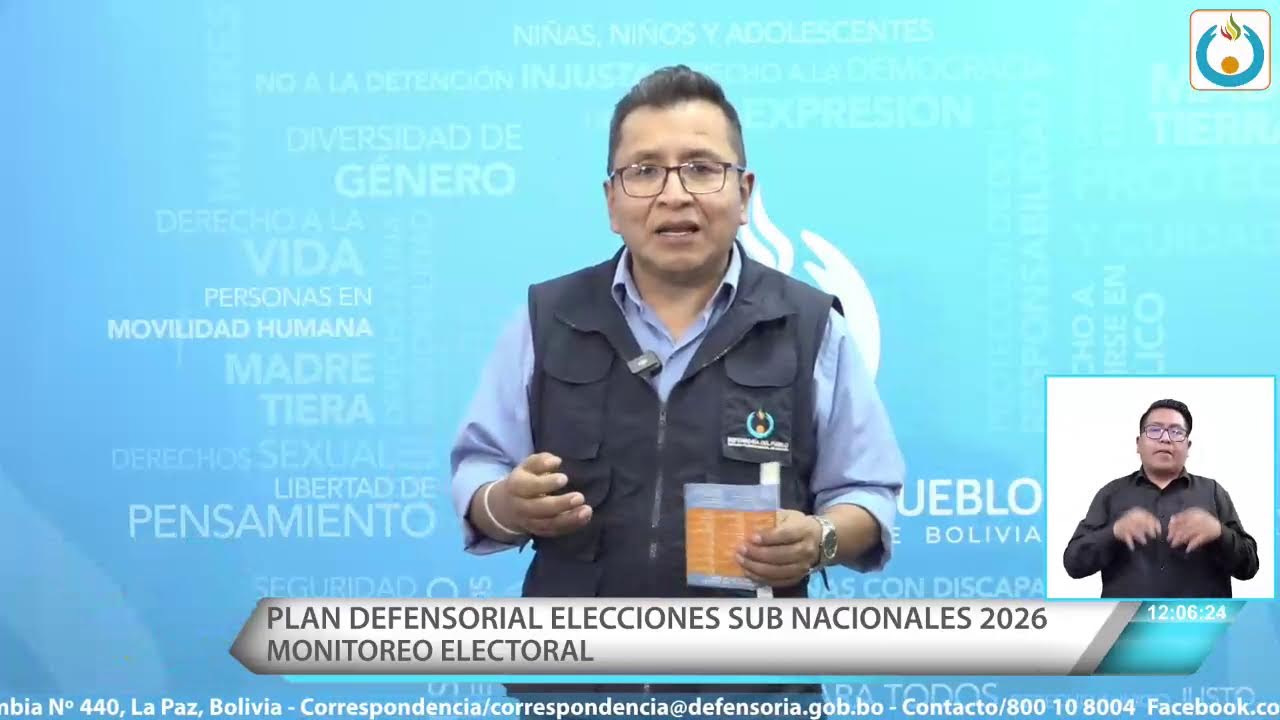 EL DEFENSOR CON EL PUEBLO: PLAN DEFENSORIAL ELECCIONES SUB NACIONALES 2026 – MONITOREO ELECTORAL