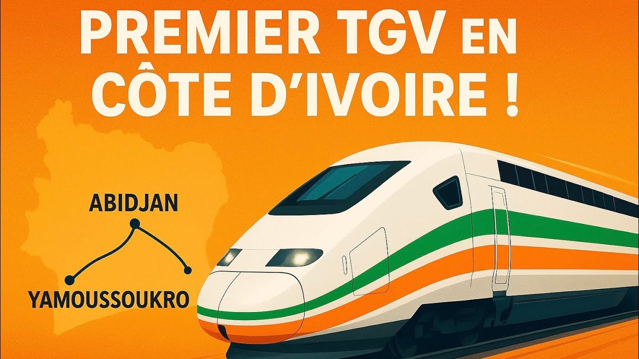 Côte d’Ivoire, en route vers le futur : premier TGV Abidjan–Yamoussoukro.